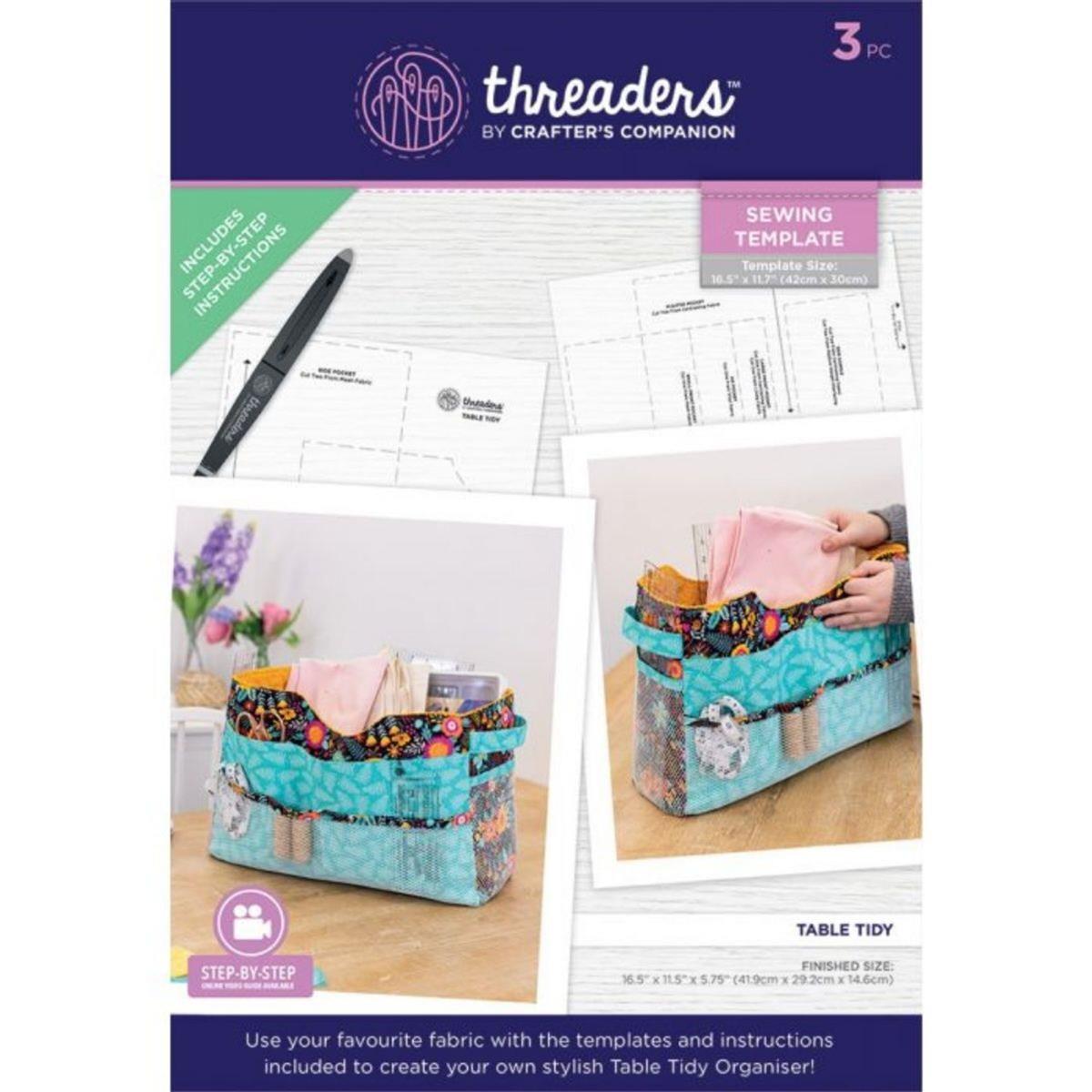 Threaders Sewing Templates Table Tidy HobbyMaker