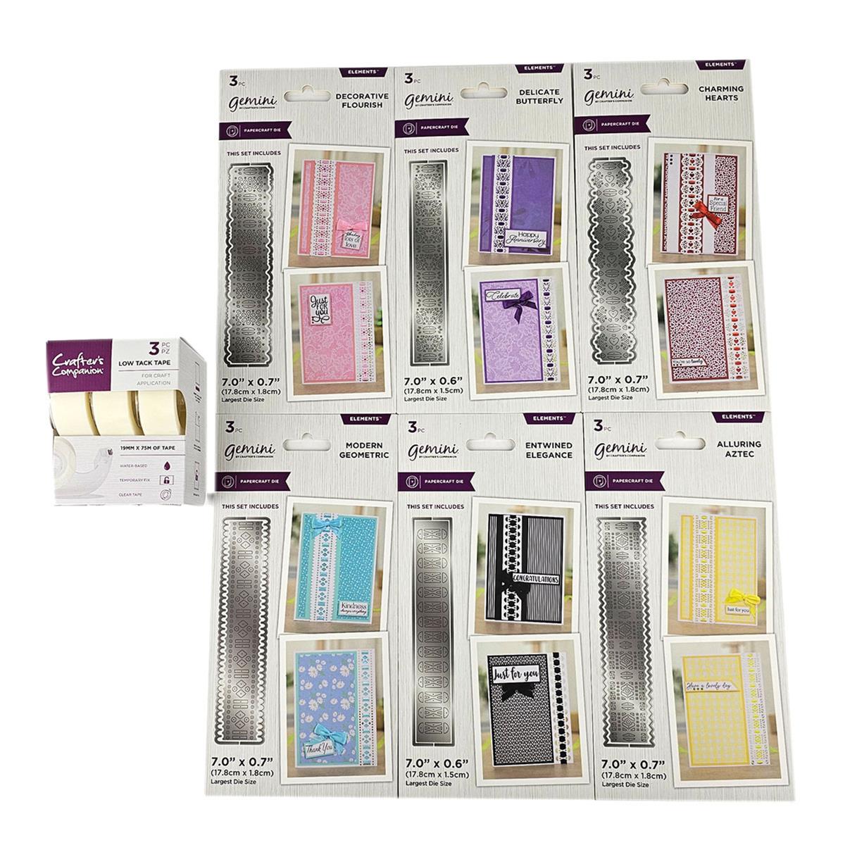 Gemini Ribbon Threading Dies 18 Piece Collection with FREE 3PC Low