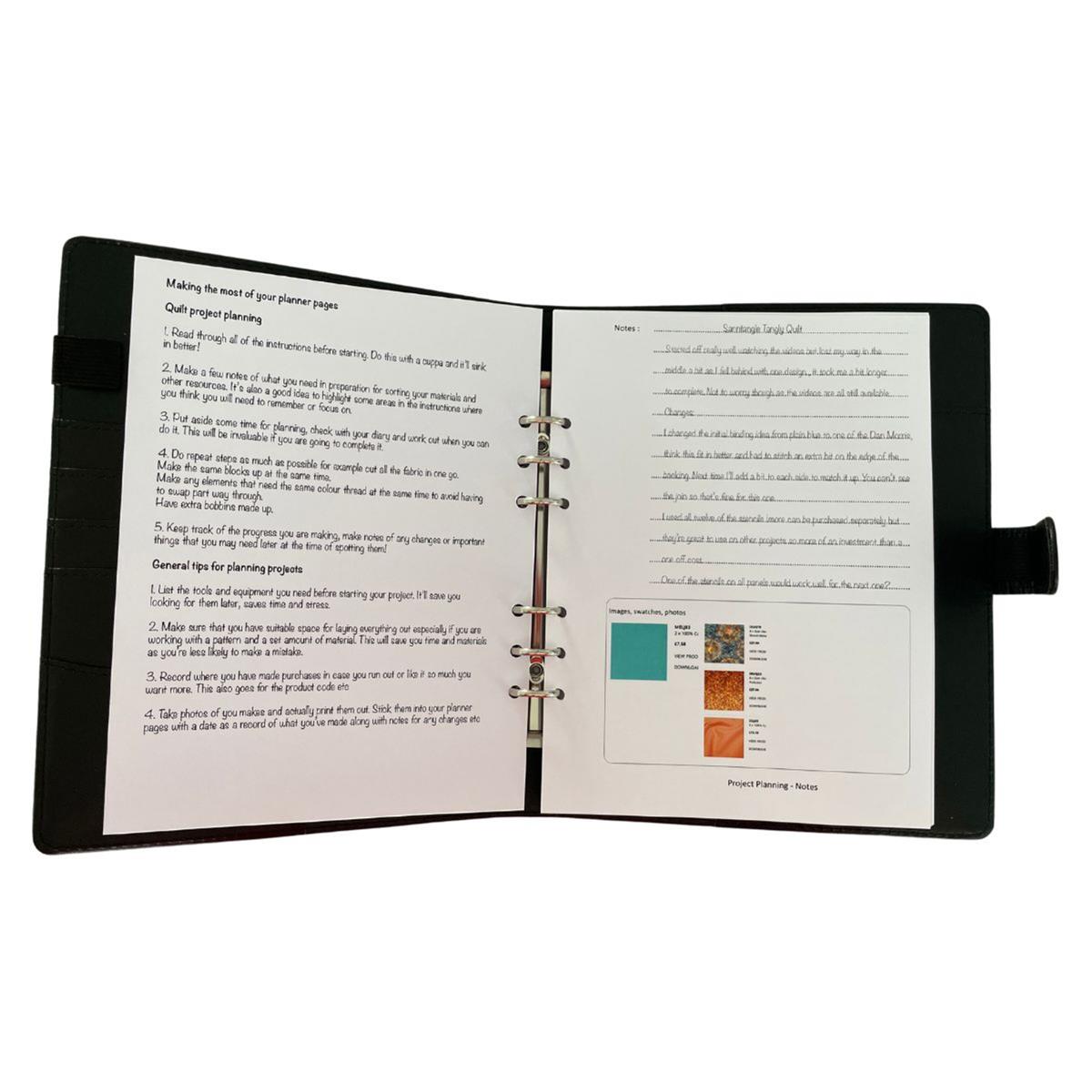 Sanntangle Quilt & Sewing Planner - Black | SewingStreet