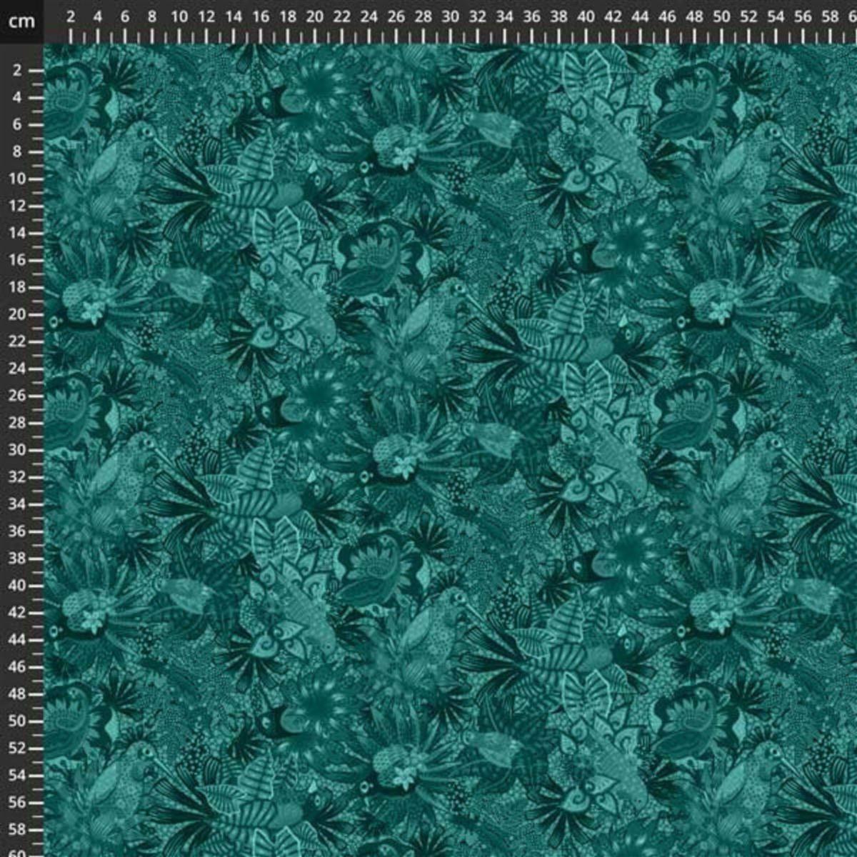 Odile Bailloeul Tropicalism Caracas Monochrome Fabric 0.5m | SewingStreet