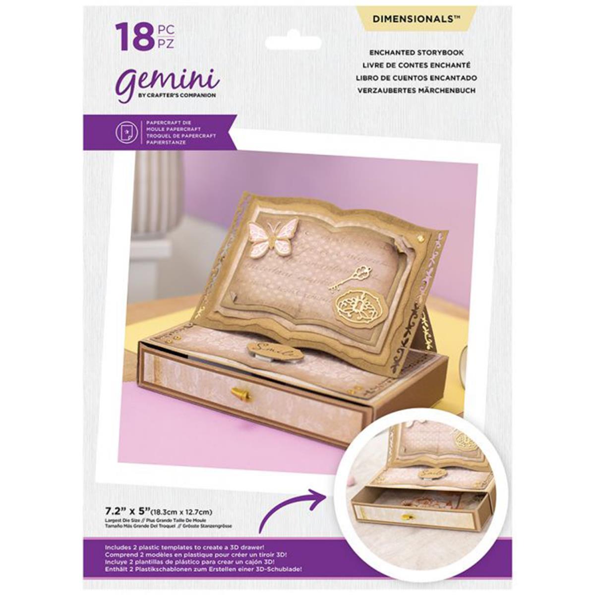 Gemini Metal Dies & Plastic Template Dimensionals Enchanted