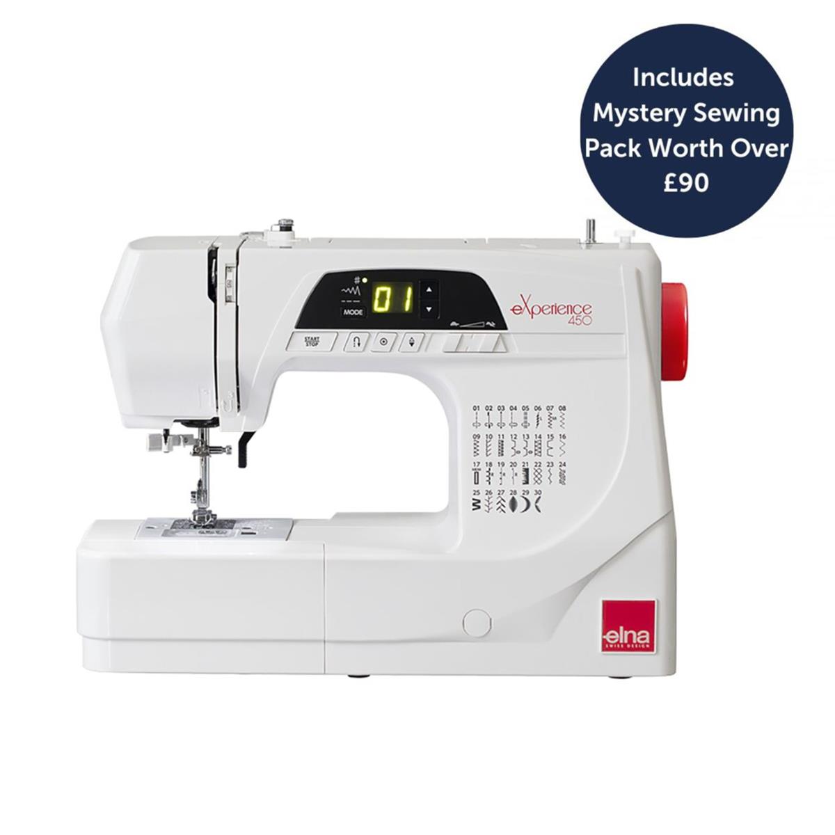 Elna eXperience 450 Sewing Machine Plus FREE 5 Year Warranty & Mystery
