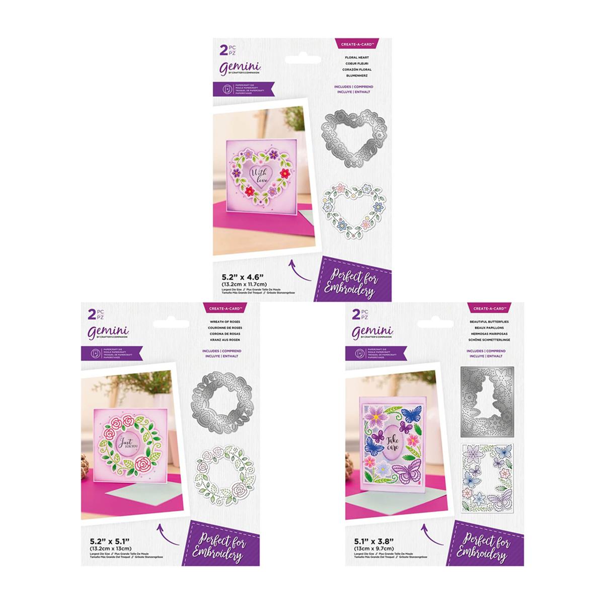 Gemini Embroidery Frame Dies Collection 6 Dies HobbyMaker