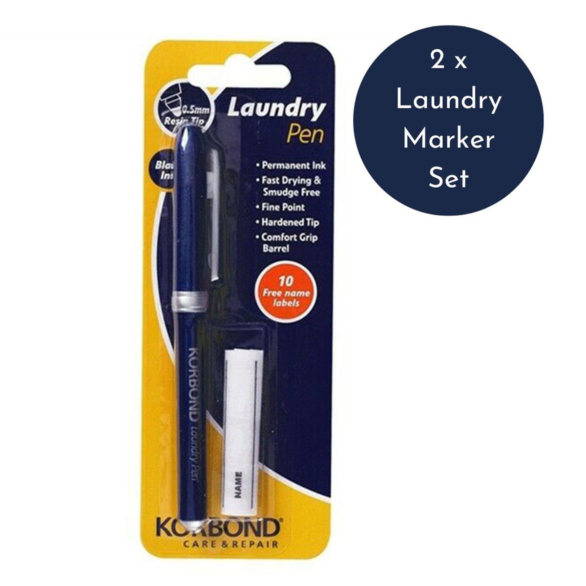 2 x Laundry Marker Set Bundle of 2 SewingStreet