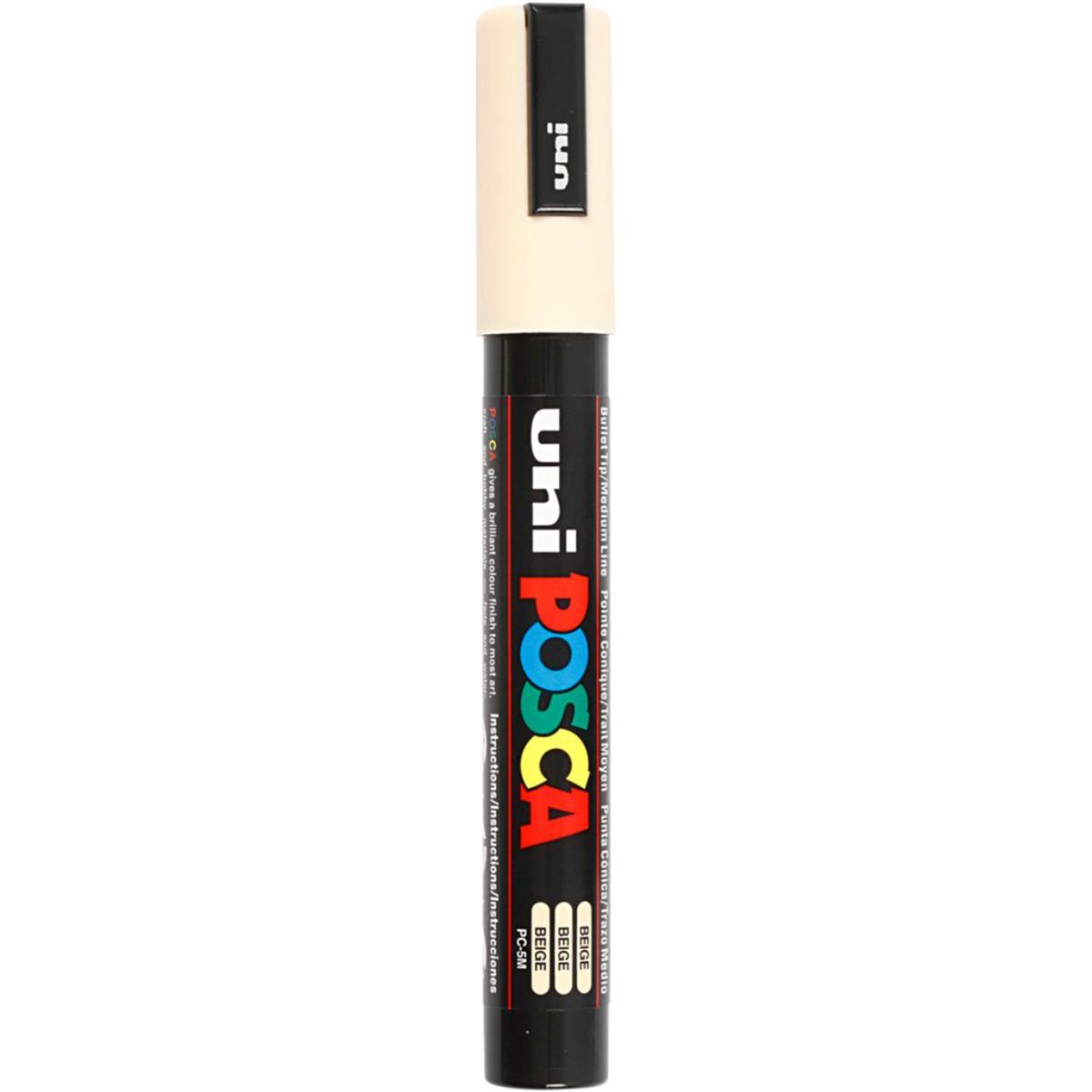Posca Marker, beige, no. PC5M, line 2,5 mm, 1 pc HobbyMaker
