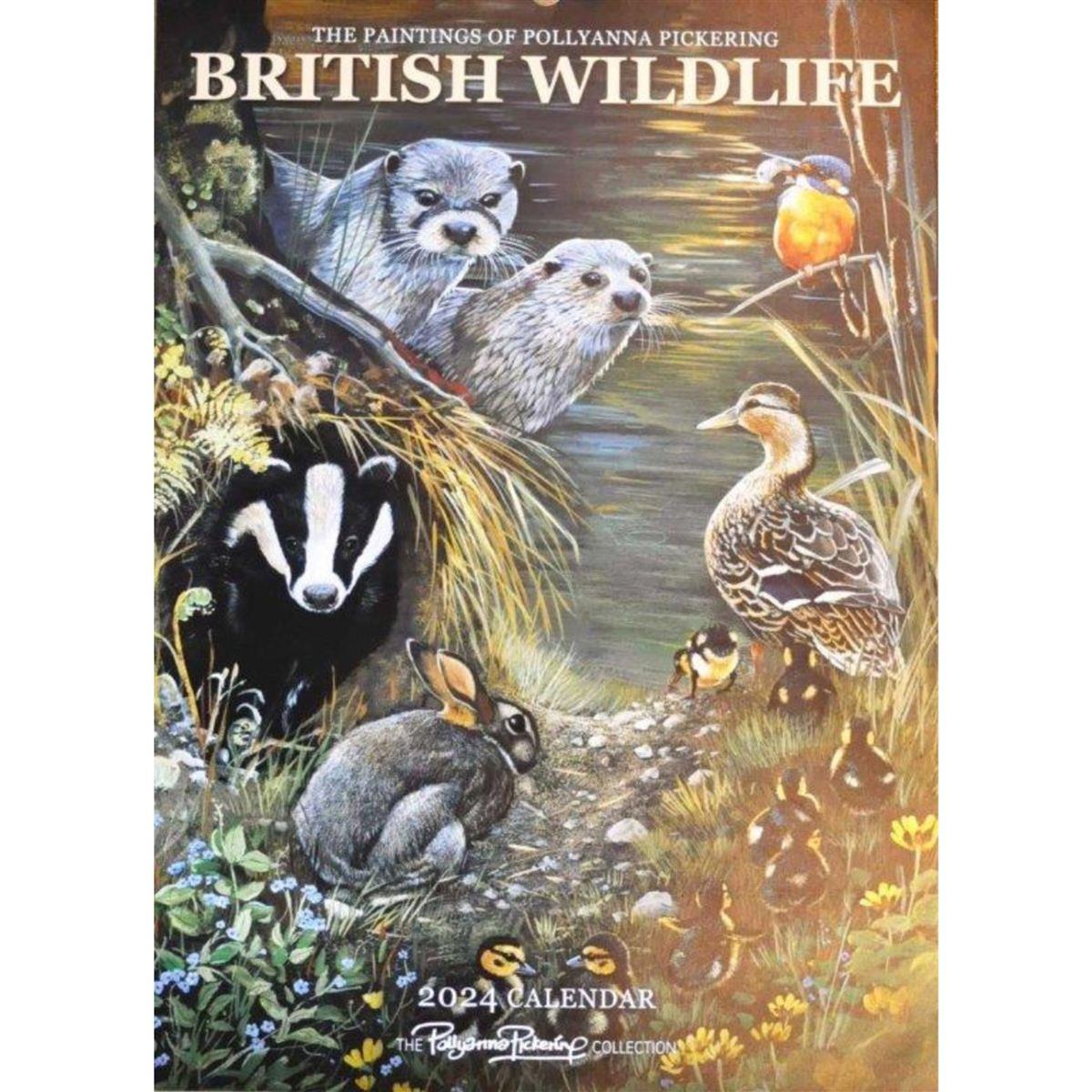 Pollyanna Pickering British Wildlife Calendar 2024 SewingStreet