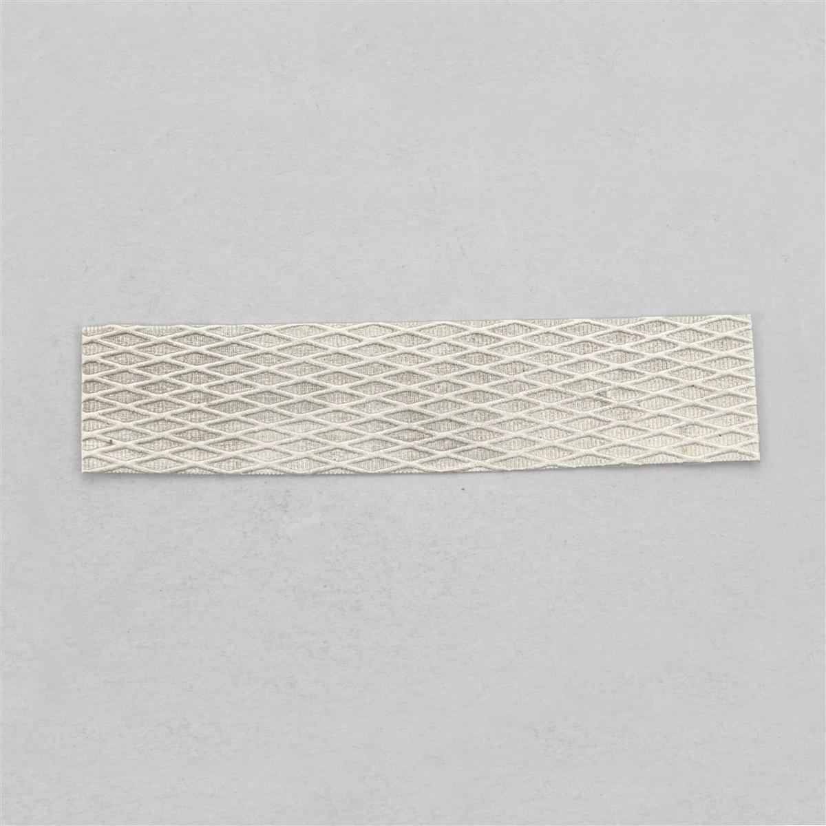 925 Sterling Silver Textured Sheet Approx 7x1.5cm, Diamond Effect