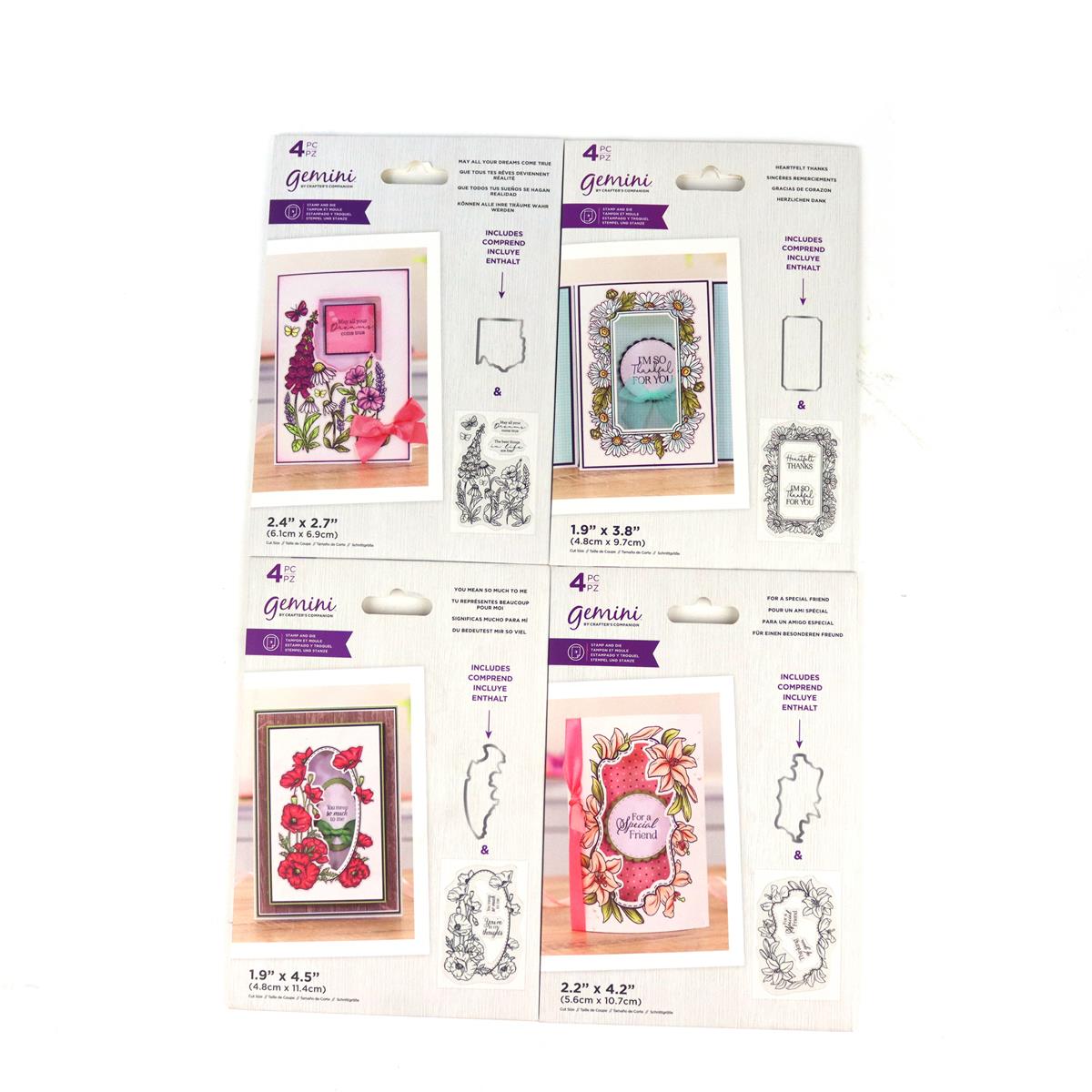 Gemini Floral Frames Stamp and Die 16PC Complete Collection | HobbyMaker
