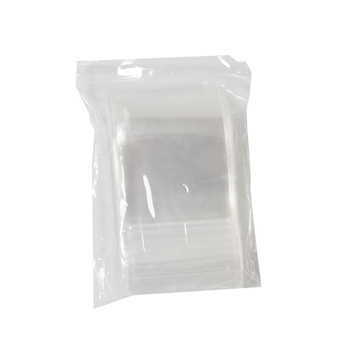 Plastic Clear Zip lock Bags, Sizes 8x12cm, 100pcs JewelleryMaker