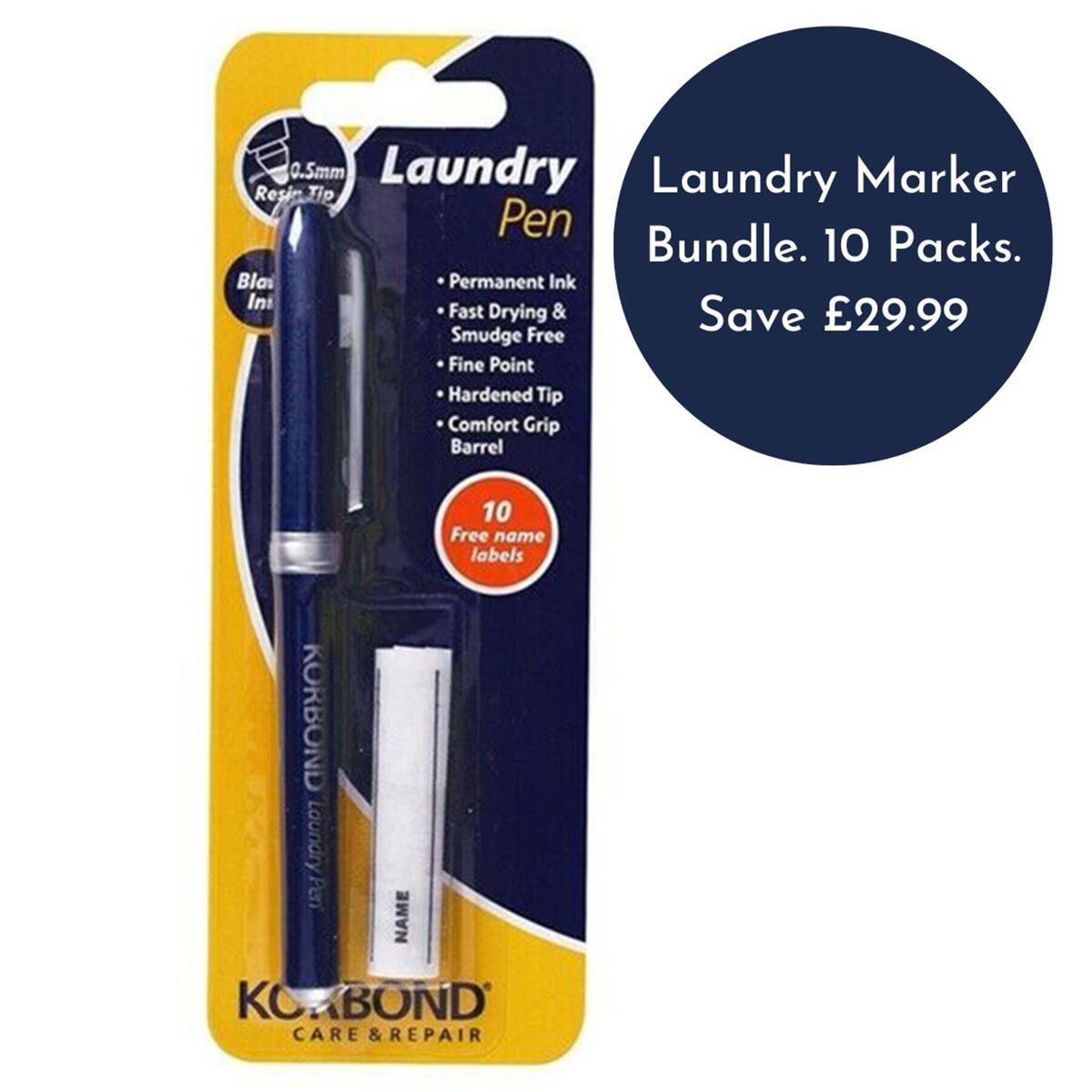 Laundry Marker Bundle. 10 Packs. Save £29.99