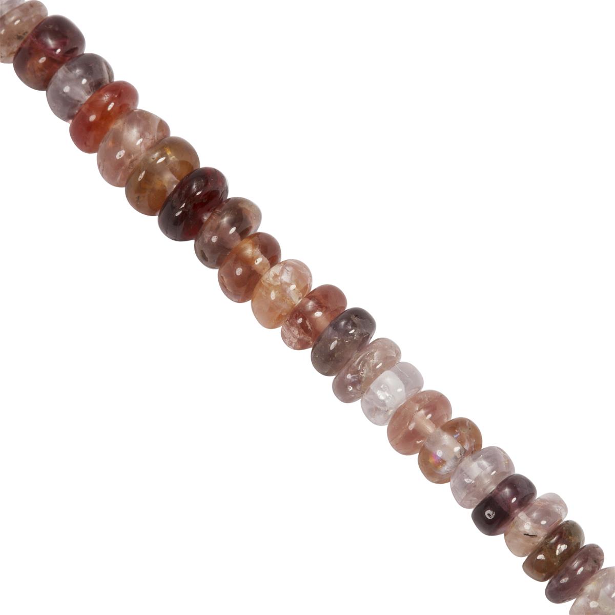 35cts Multi-Colour Mogok Burmese Spinel Smooth Rondelles Approx 2.8x1mm ...