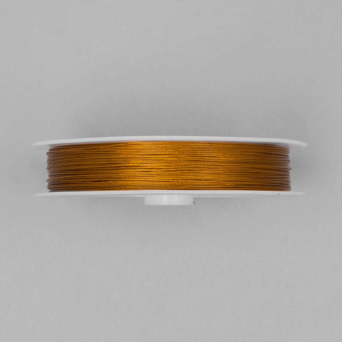 50M Gold Beading Thread 0.38mm JewelleryMaker