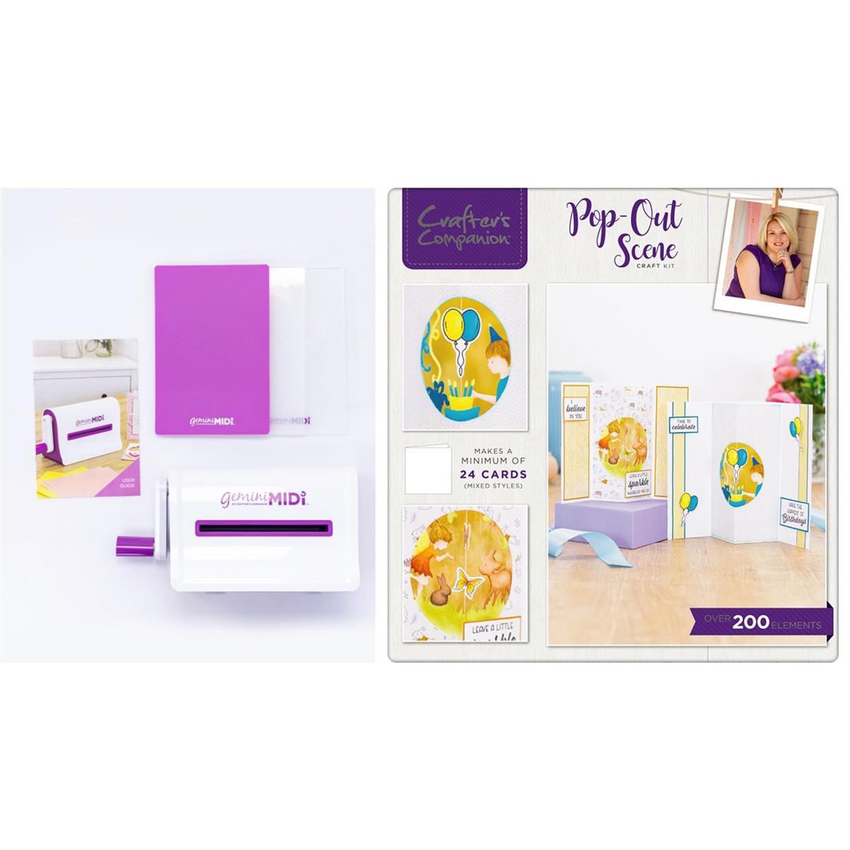 Gemini Midi Manual Die Cutting Machine with FREE Craft Kit 38