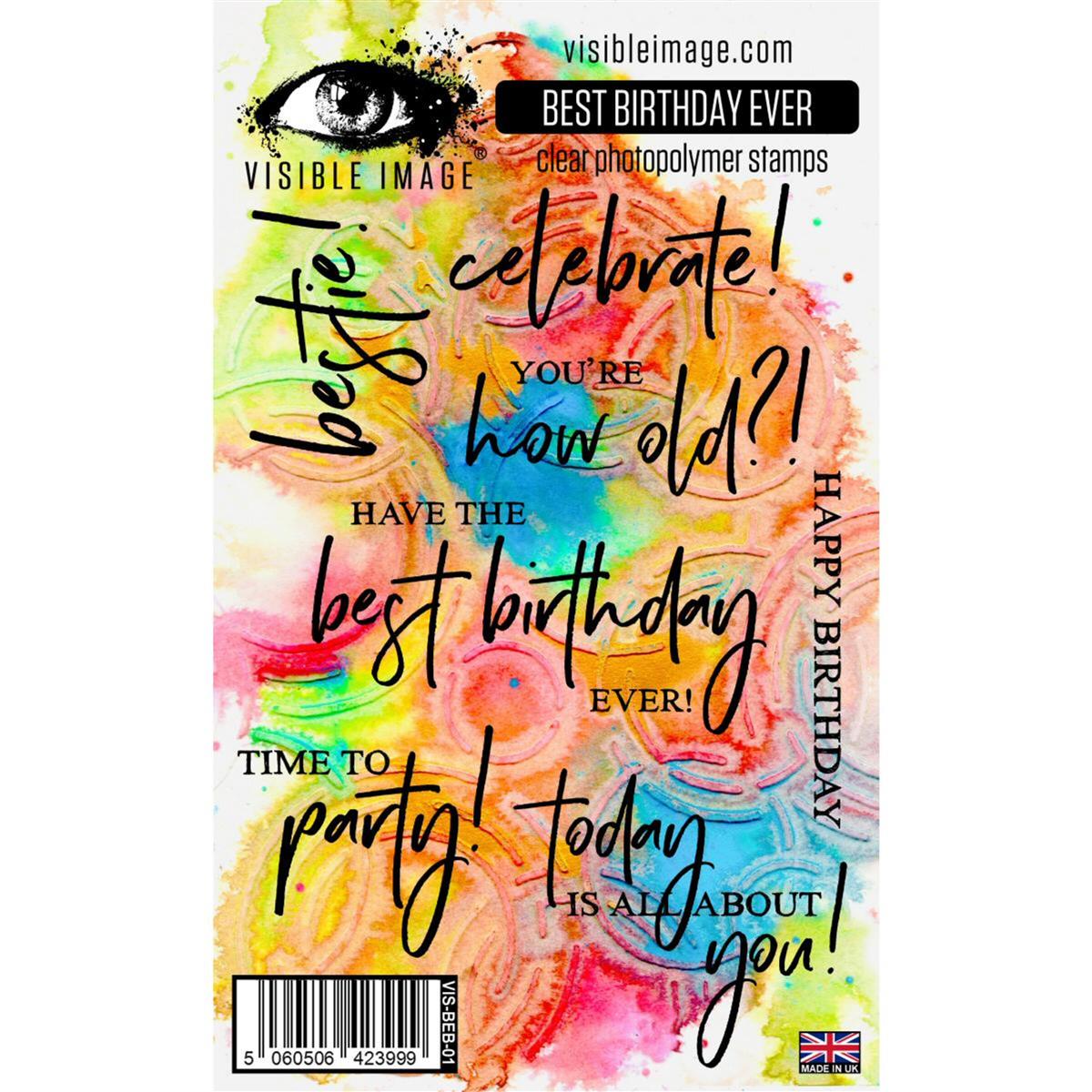 Visible Image Best Birthday Ever Stamp Set VisibleImage