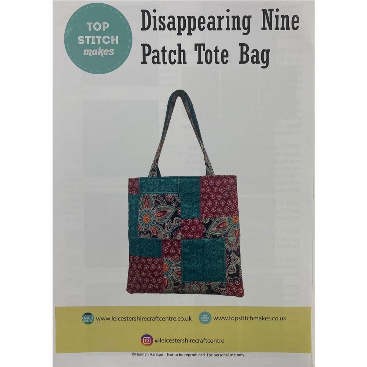 Disappearing tote 2025 bag pattern