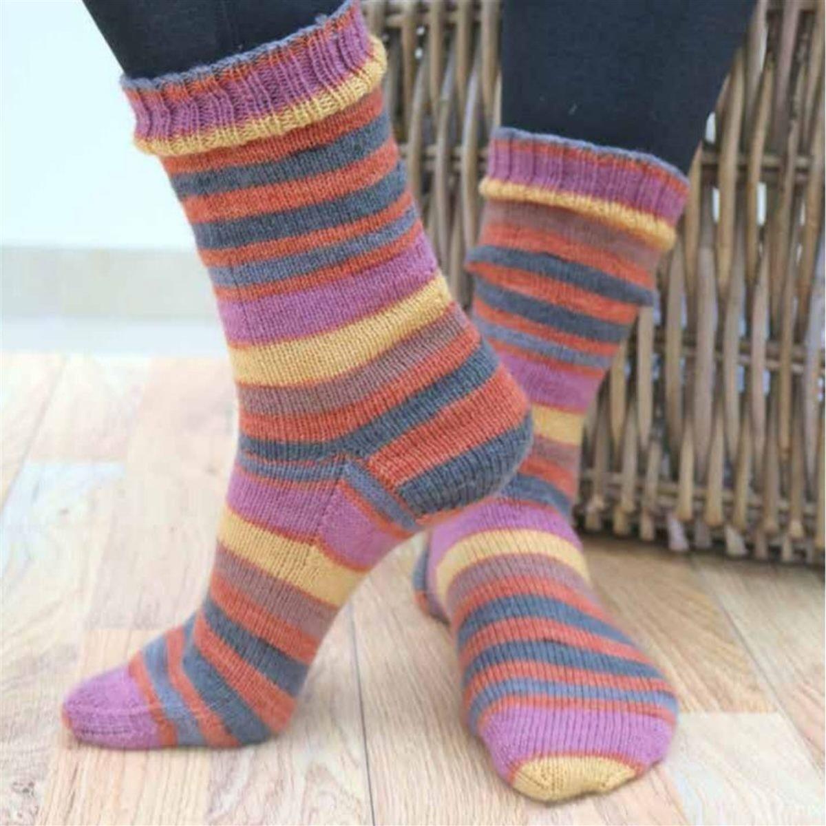 Marriner Cosy Toes 4 Ply Sock Knitting Pattern | SewingStreet