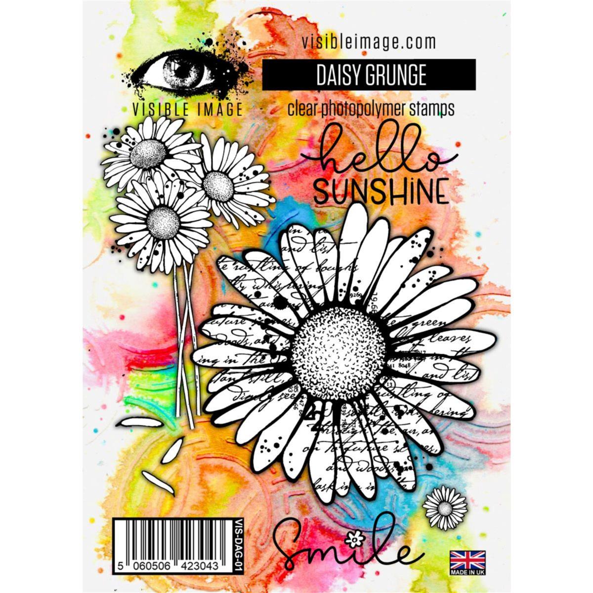 Visible Image Daisy Grunge Stamp Set | VisibleImage