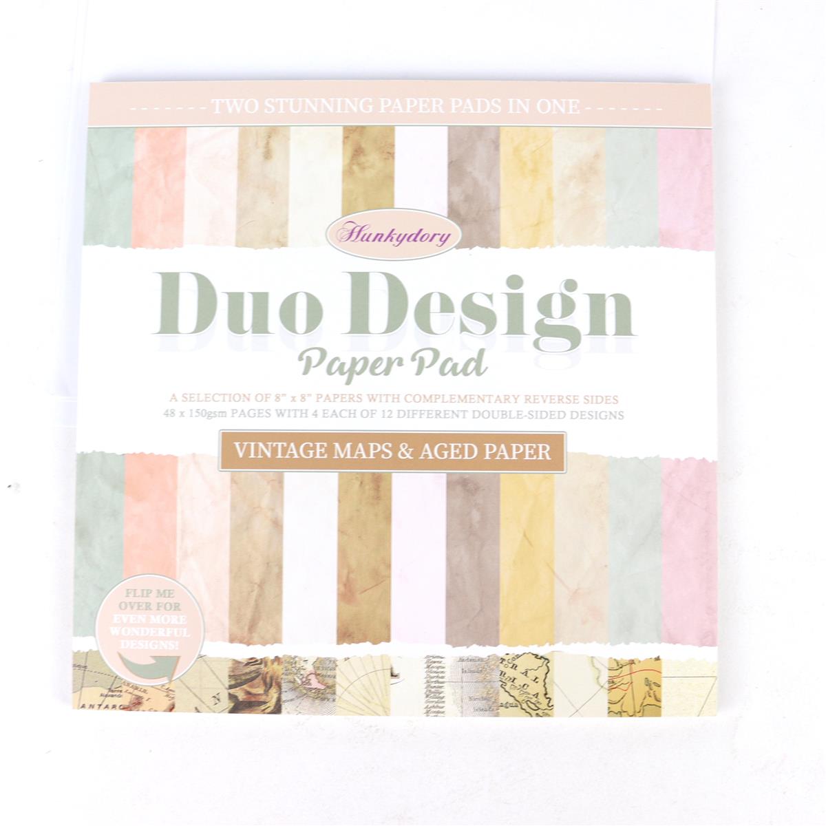 Duo Design Paper Pad - Vintage Maps & Aged Paper | HobbyMaker