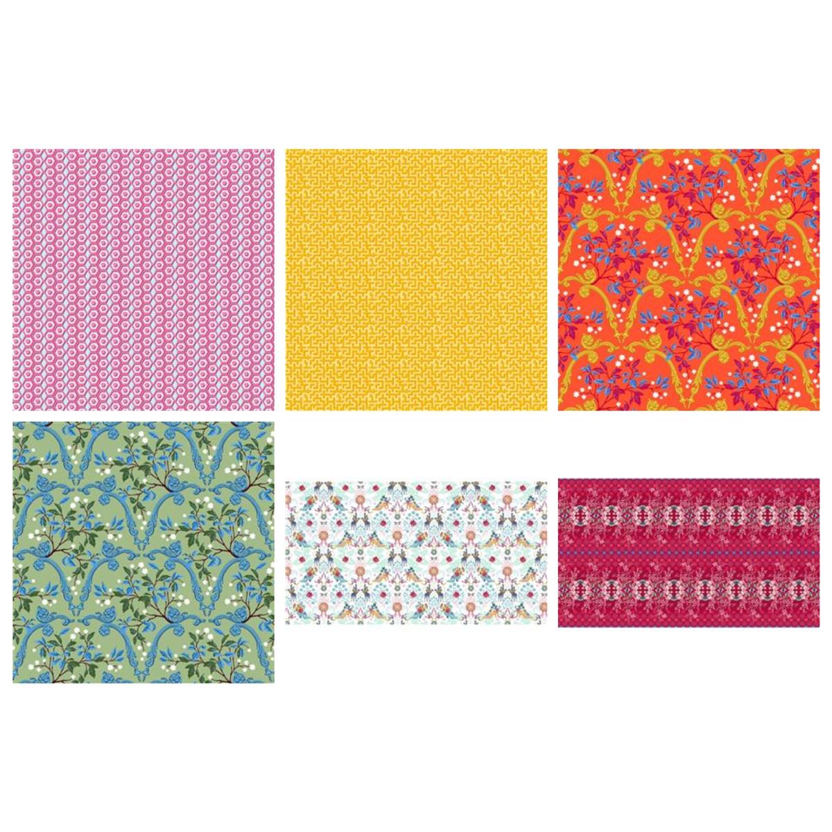 Odile Bailloeul Jardin De La Reine Fabric Bundle (3m) 