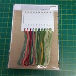 Cross Stitch Guild Garden Sampler on Linen