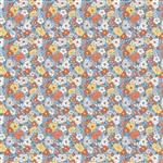 Tiny Florals Cool Collection Rosy Peony Multi Fabric 0.5m