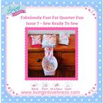 Living in Loveliness Sew Ready to Sew Pattern, Templates, Lilac Sewing Notions Panel & Scissor Set 