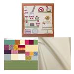 Helen Newton Vintage Cake Shop Cushion Kit: Instructions, Panel & Fabric (0.5m)