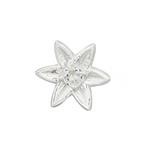 Gemstone Garden By Natalie Patten: 925 Sterling Silver Daffodil Bead, Approx 11mm with Aquamarine - March