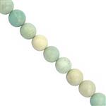 Natural Frost Amazonite, 4mm, 6mm, 8mm & 10mm With Downloadable Instructions By Claire Macdonald