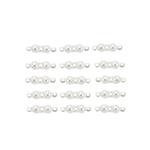 925 Sterling Silver Calotte Covers, Approx 3mm, 15pcs