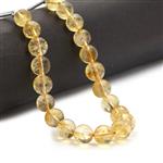 55cts Rio Golden Citrine Smooth Round Approx 6 to 7mm 18cm Strands 