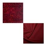 Red Batik Fabric Bundle (1m) - Under £10