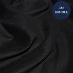 Cotton 21 Wale Corduroy Black Fabric Bundle (3m)