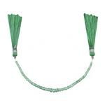6cts Russian Emerald Graduated Faceted Rondelle Approx 1.5x1 to 4.5x3mm, 10cm Strand