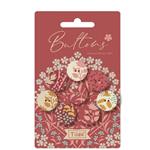 Tilda Sanctuary Buttons Pack of 8 (18mm)
