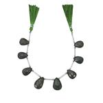 110cts Ruby With Kyanite Faceted Pear Approx 15x10 to 20x13mm, 20cm Strand With Spacers