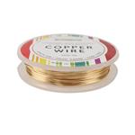 10m Champagne Gold Coloured Silver Plated Copper Wire 0.6mm 