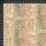 Tim Holtz Eclectic Elements Palette Digital Collection Map Orange Fabric 0.5m