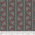Kingston Floral on Steel Fabric 0.5m