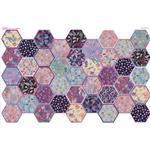 Debbie Shore Sealife Hexies Pinks and Purples Fabric Panel (140 x 93cm)
