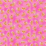Whimsy Daisical in Orange Butterfly Fabric 0.5m