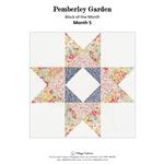 Village Fabrics Pemberley Garden Block of the Month - Block 5