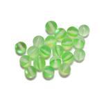 Mint Frosted Synthetic Opal Rounds, Approx 6mm, 20pcs