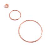 Rose Gold Plated Memory Wire Pack Silver Colour 34 coils - Ring, Bracelet & Necklace