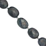 115cts Ruby With Kyanite Faceted Oval Approx 11x8 to 14x11mm, 20cm Strand With Spacers