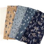 Janet Clare Fabrics  - Five Fat Quarter Selection - To The Sea