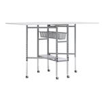 Sewing Online Adjustable Cutting Table with Printed Grid Top & Storage 