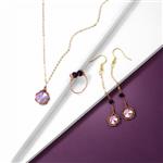 White/Purple Rivoli & Purple Translucent Faceted Glass Wire Wrapping Project With Downloadable Instructions By Ellie Gallagher