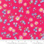 Moda Wildflowers Tossed Flowers Poppy Fabric 0.5m