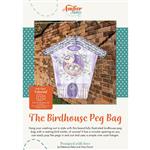 Amber Makes Birdhouse Peg Bag Kit: Instructions & Panel - Lavender House 